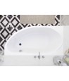 ECKBADEWANNE 140x70 LINKS MIKI Ablaufgarnitur + Füße GRATIS !