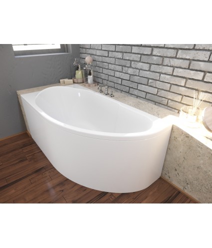 ECKBADEWANNE 145x85 LINKS MIKI Ablaufgarnitur + Füße GRATIS !