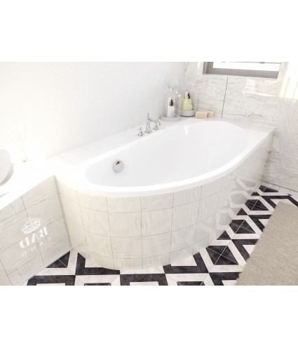 ECKBADEWANNE 140x70 RECHTS MIKI Ablaufgarnitur + Füße GRATIS !