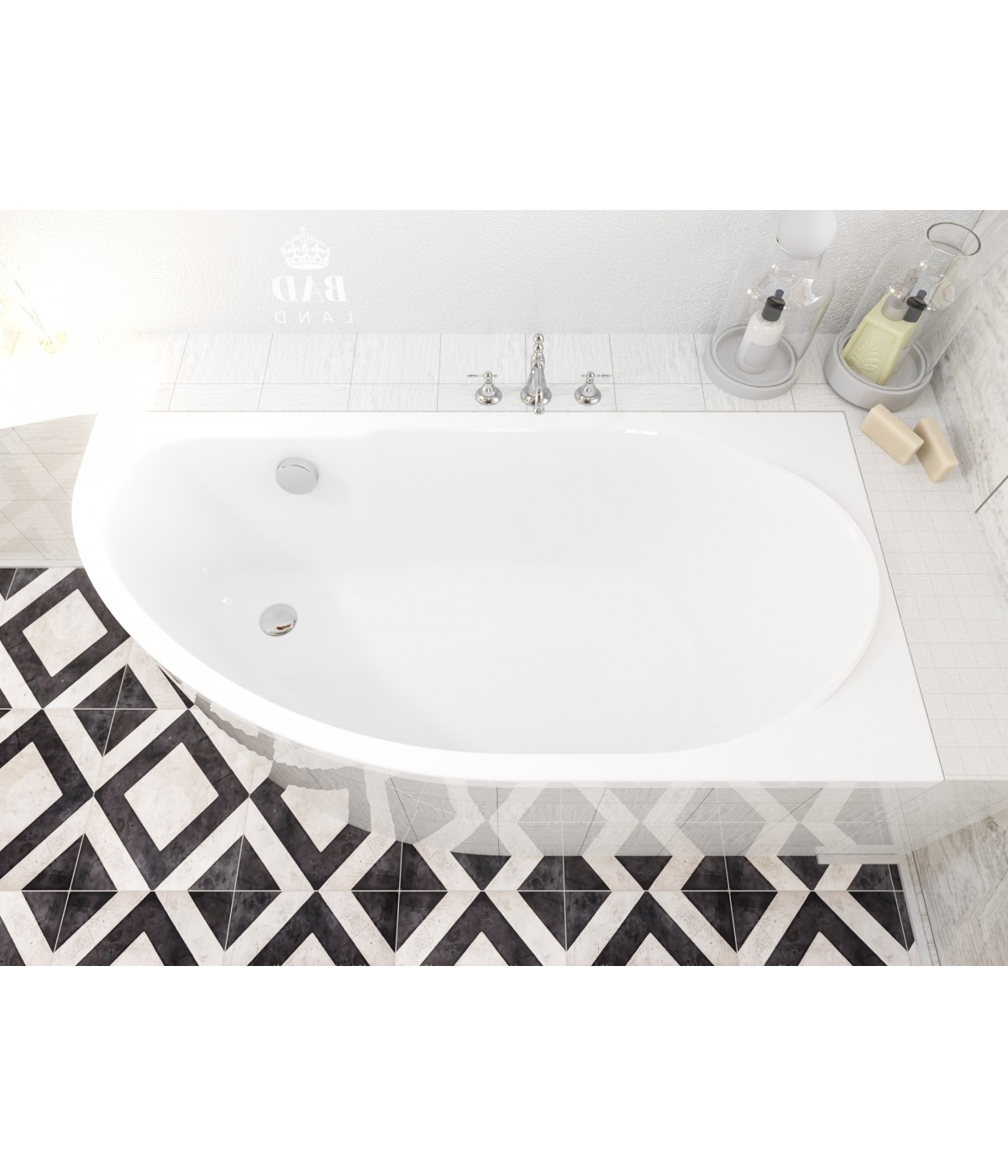 ECKBADEWANNE 140x70 RECHTS MIKI Ablaufgarnitur + Füße GRATIS !