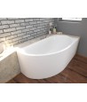 ECKBADEWANNE 145x85 LINKS MIKI Ablaufgarnitur + Füße GRATIS !