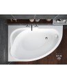 ECKBADEWANNE 130x85 LINKS STANDARDO Ablaufgarnitur + Füße GRATIS !