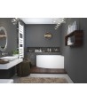 ECKBADEWANNE 130x85 RECHTS STANDARDO Ablaufgarnitur + Füße GRATIS !