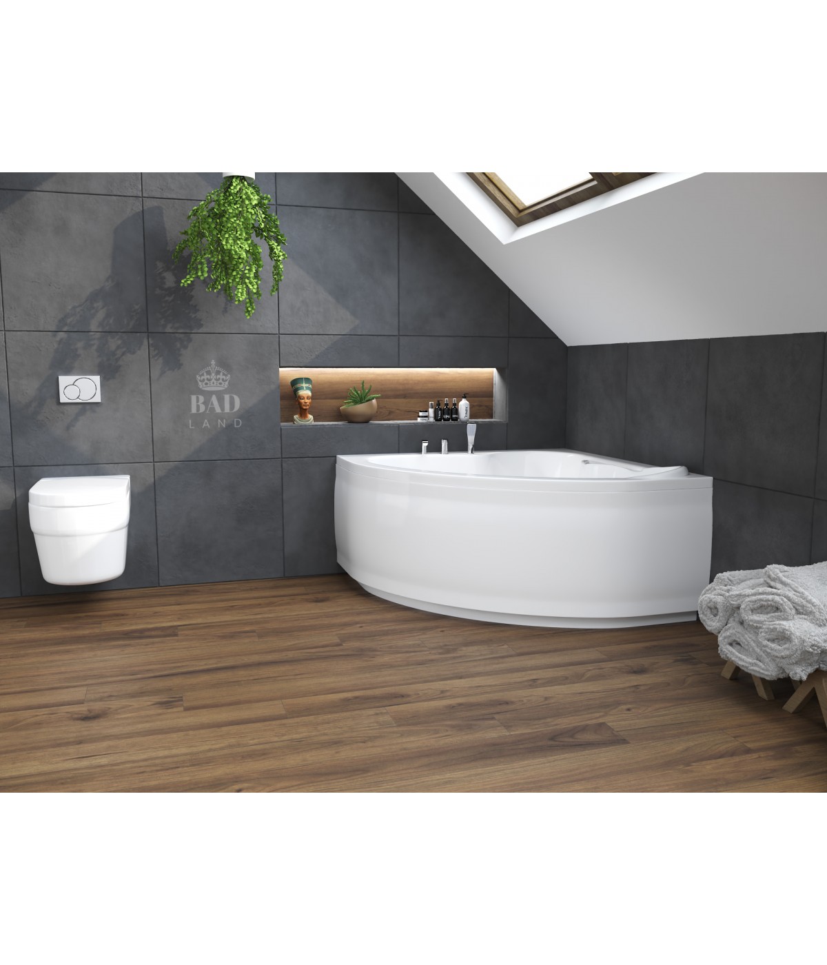 ECKBADEWANNE 120x120 STANDARDO Ablaufgarnitur + Füße GRATIS !