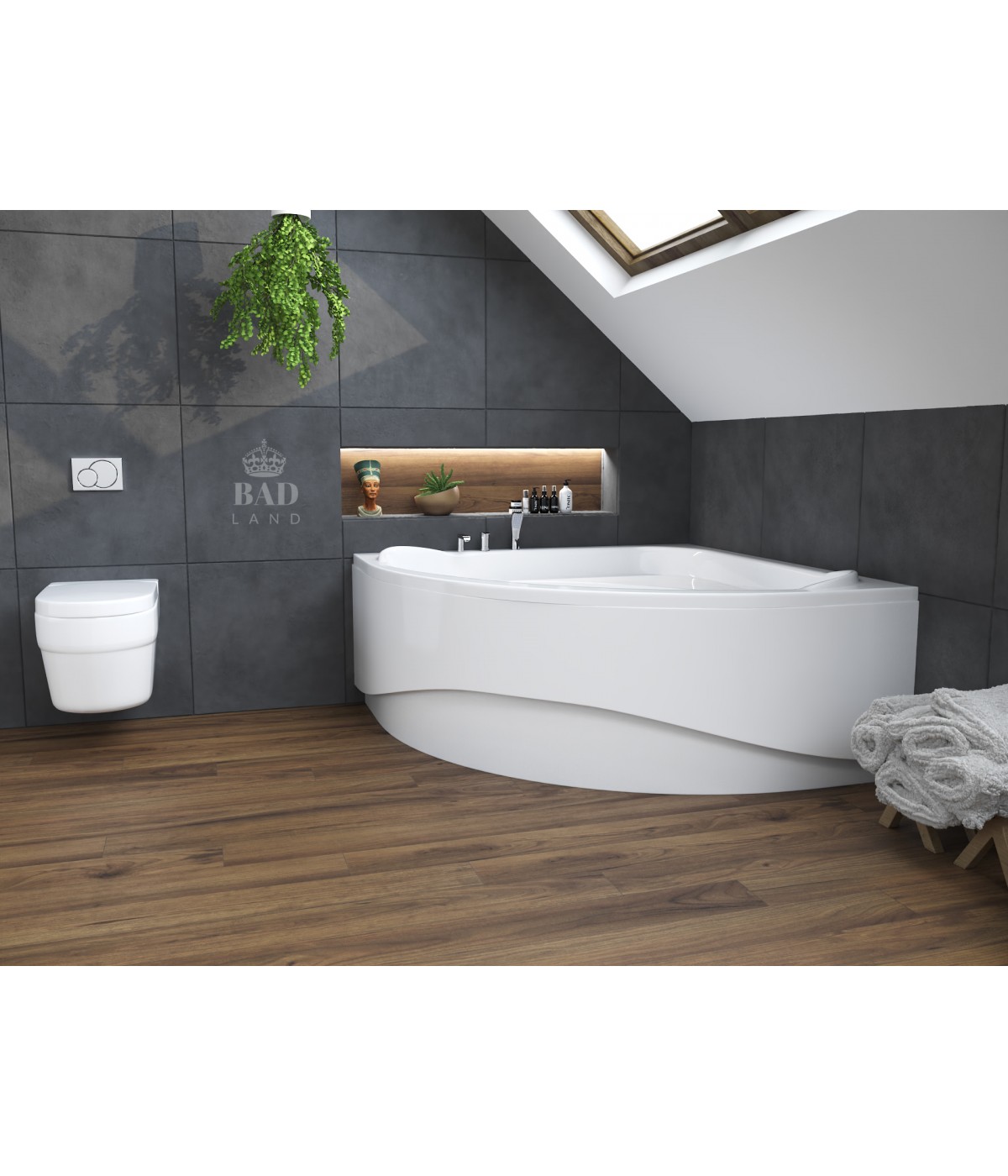 ECKBADEWANNE 140x140 STANDARDO Ablaufgarnitur + Füße GRATIS !