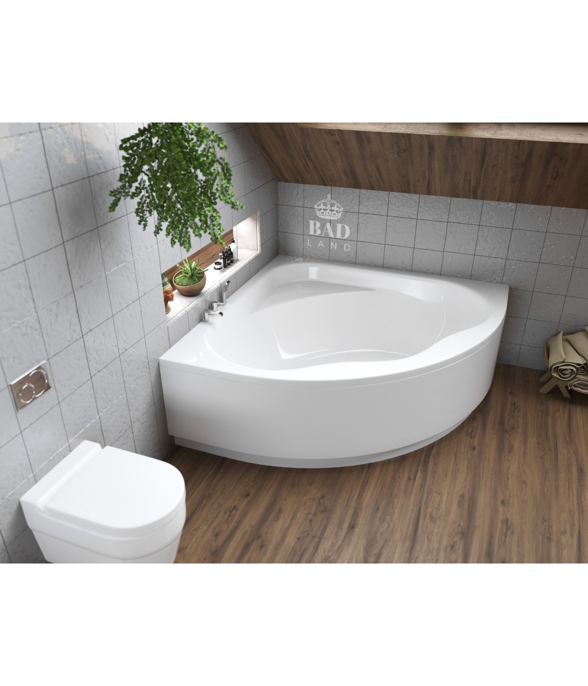 ECKBADEWANNE 150x150 STANDARDO Ablaufgarnitur + Füße GRATIS !