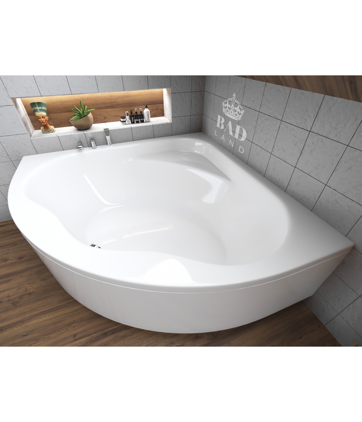 ECKBADEWANNE 150x150 STANDARDO Ablaufgarnitur + Füße GRATIS !