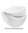 WC-Toilette SLIM Soft-Close PEONIA Weiß
