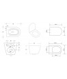 WC-Toilette SLIM Soft-Close DESNA Weiß