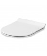SET: WC-Vorwandelement C201 + WC-Toilette SLIM Soft-Close City-Cleanon Weiß + Schallschutzmatte + WC-Betätigungsplatte Chrom