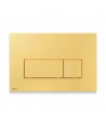 SET: WC-Vorwandelement C201 + WC-Toilette SLIM Soft-Close City-Cleanon Weiß + Schallschutzmatte + WC-Betätigungsplatte Gold