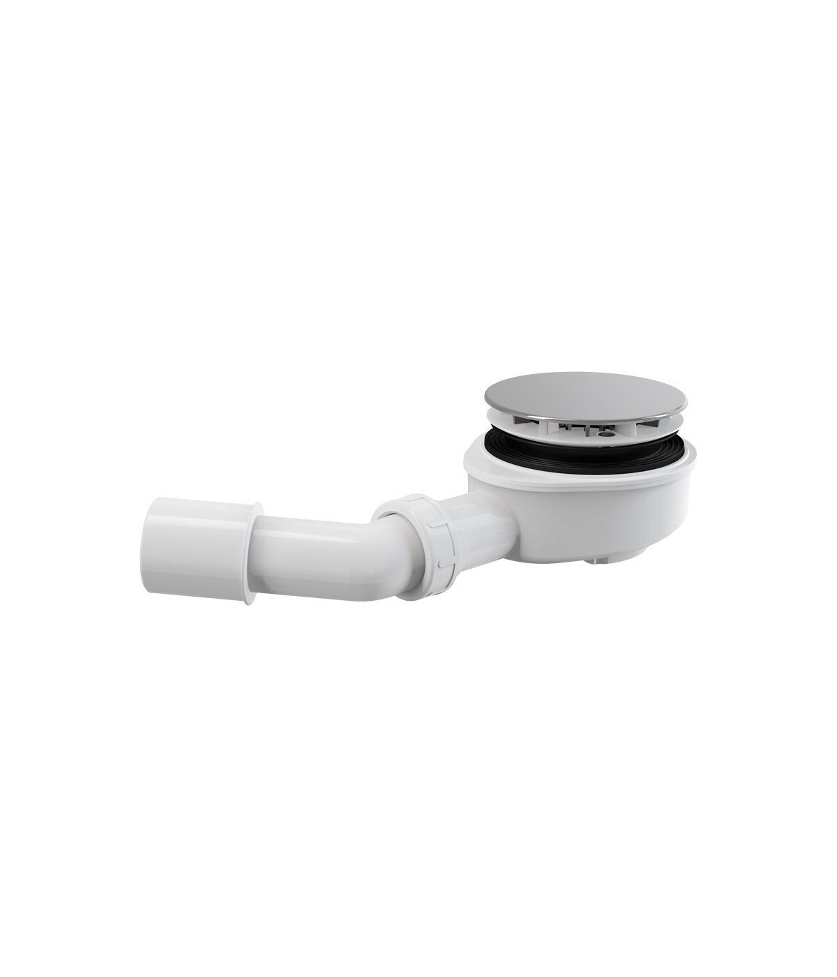Ablaufgarnitur für Duschwanne Dusche Siphon Ø 90 mm Ablauf flach 60 mm