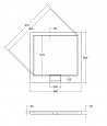 DUSCHWANNE QUADRATISCH SCHWARZ 90x90 AXIM Ablaufgarnitur GRATIS !