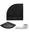 DUSCHWANNE QUADRATISCH SCHWARZ 90x90 AXIM Ablaufgarnitur GRATIS !