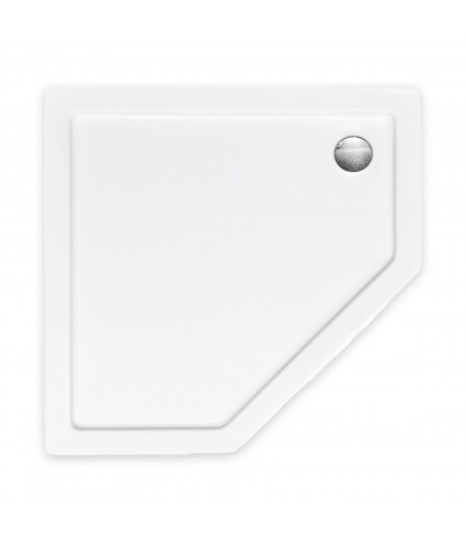 DUSCHWANNE VIERTELKREIS 90x90 BERGO Ablaufgarnitur GRATIS !