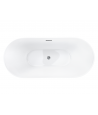 Freistehende Badewanne Oval 170x80 NAUTI MONOLITH ACRYL Ablaufgarnitur CLICK CLACK GRATIS !