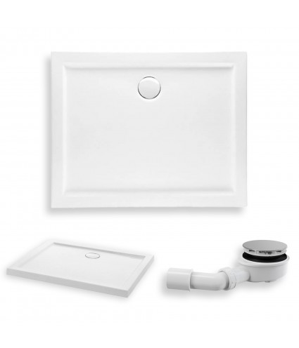DUSCHWANNE RECHTECK 100x80 GOLIAT Ablaufgarnitur GRATIS !