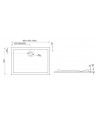 DUSCHWANNE RECHTECK 90x70x2x4,5 LIDER Ablaufgarnitur GRATIS !
