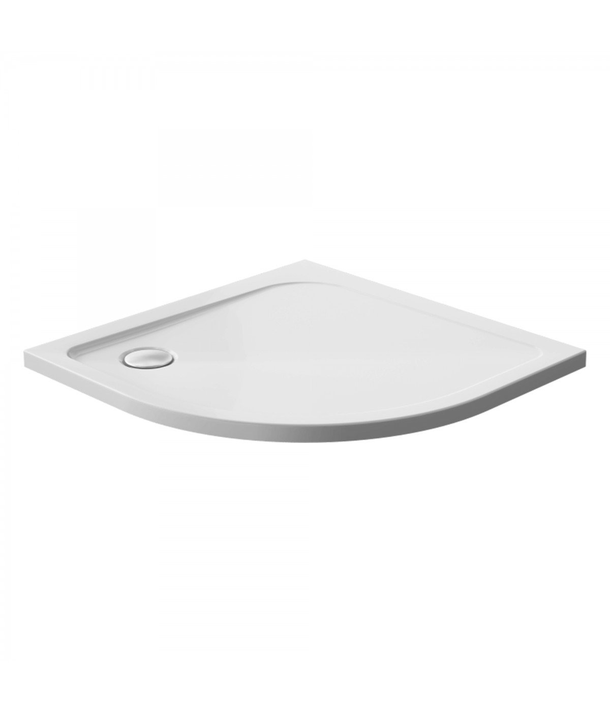 DUSCHWANNE VIERTELKREIS 80x80 PAKO Ablaufgarnitur GRATIS !