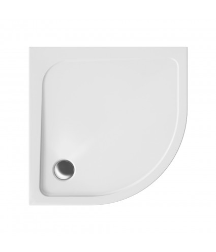 DUSCHWANNE VIERTELKREIS 80x80 PAKO Ablaufgarnitur GRATIS !