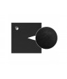SET: Duschwanne GEOSA + Duschkabine Transparentes Glas 80x80x190 PUNTO Schwarz Quadratisch