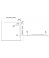 SET: Duschwanne GEOSA + Duschkabine Transparentes Glas 80x80x190 PUNTO Schwarz Quadratisch