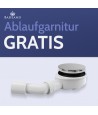 SET: Duschwanne GEOSA + Duschkabine Transparentes Glas 80x80x190 PUNTO Schwarz Quadratisch