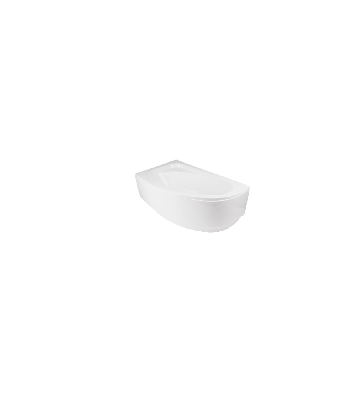 ECKBADEWANNE 140x80 LINKS CORNEA Ablaufgarnitur + Füße GRATIS !