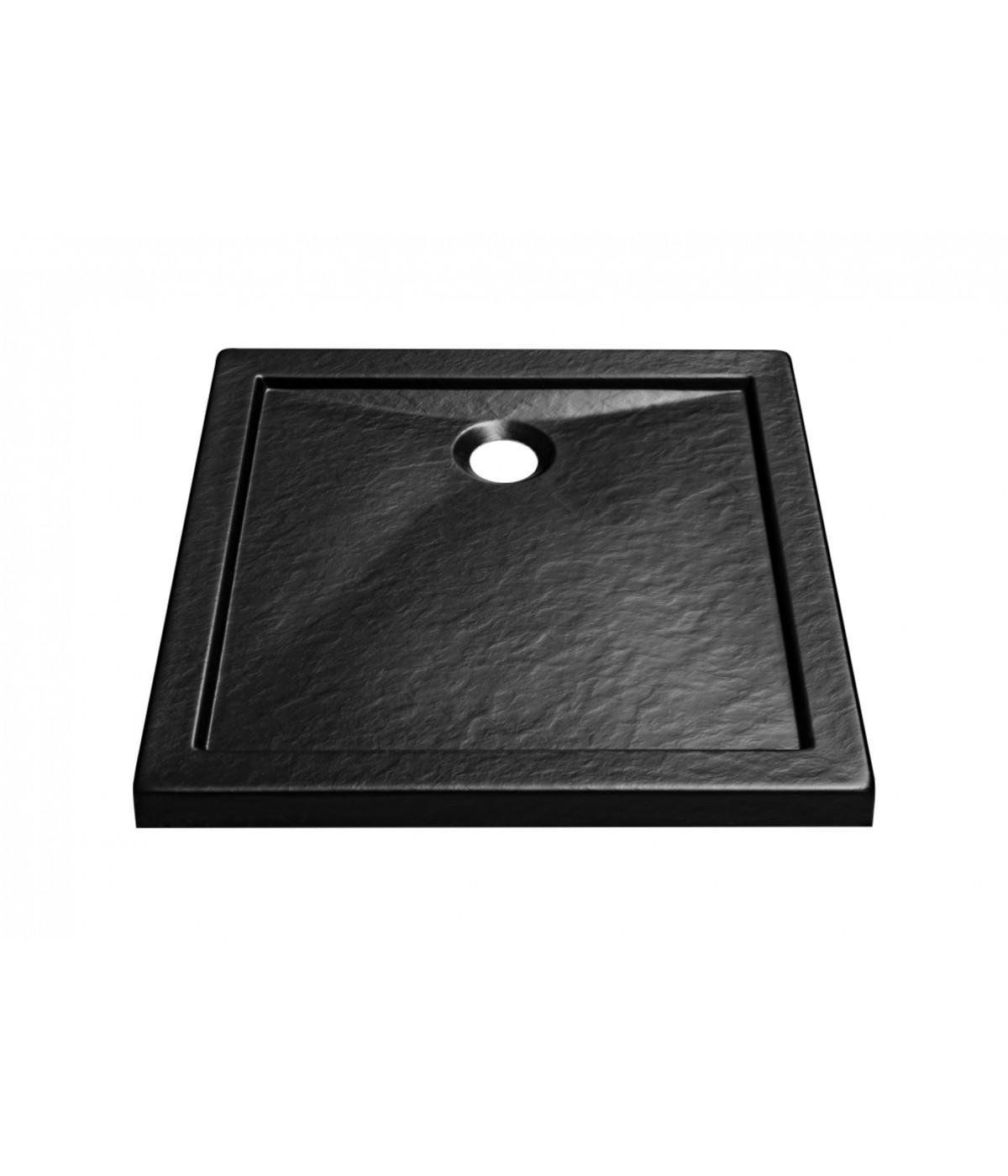 DUSCHWANNE QUADRATISCH SCHWARZ 80x80 AQUARIUSO Ablaufgarnitur GRATIS !