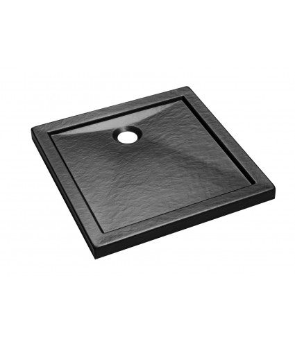 DUSCHWANNE QUADRATISCH SCHWARZ 90x90 AQUARIUSO Ablaufgarnitur GRATIS !