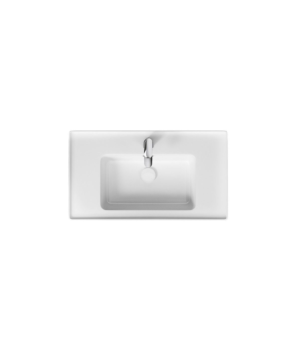 Badmöbel Set CREAZ 80 Waschbecken-Unterschrank mit Waschbecken, 2-Schubladen, Eiche