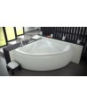ECKBADEWANNE 134x134 EWAX Ablaufgarnitur + Füße GRATIS !