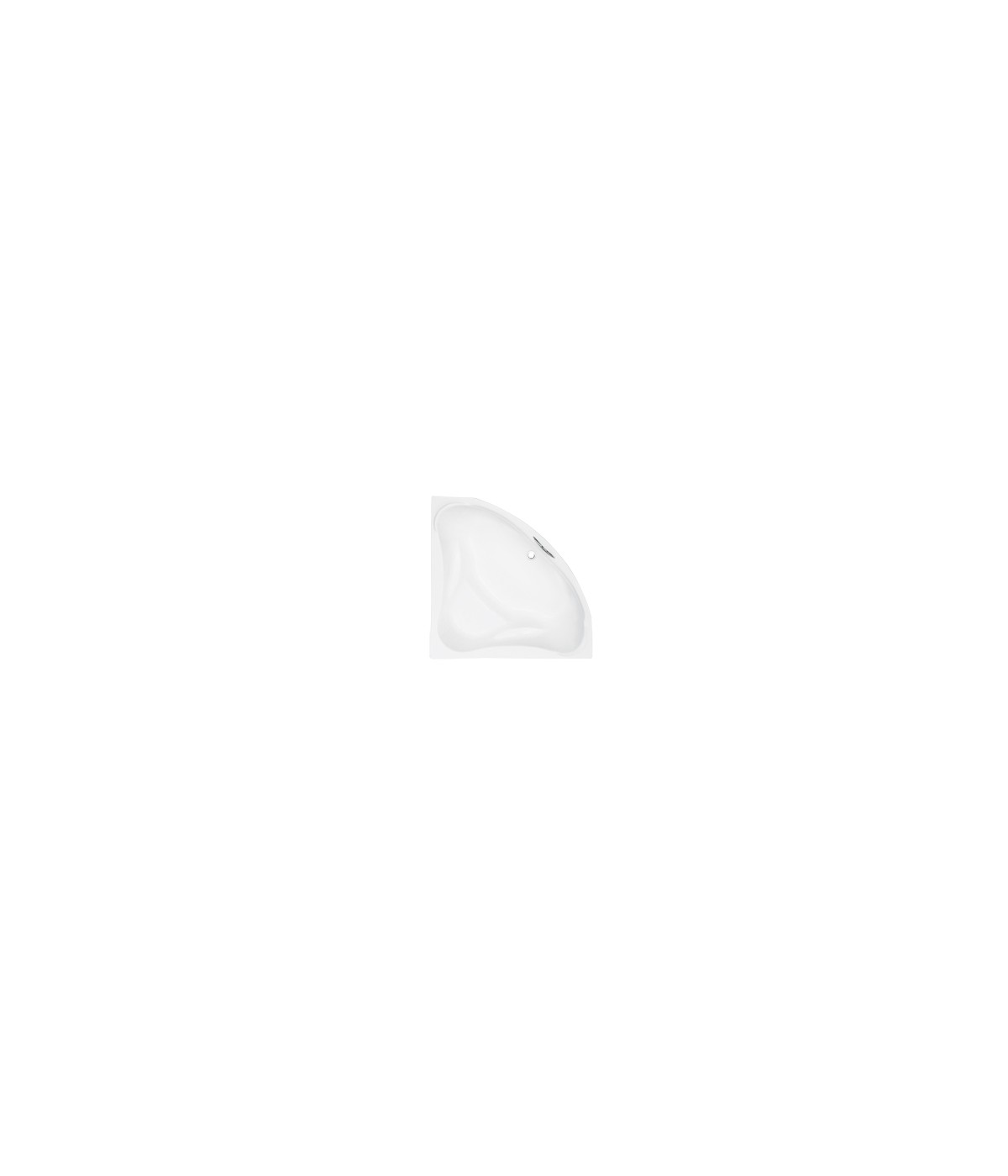 ECKBADEWANNE 134x134 EWAX Ablaufgarnitur + Füße GRATIS !