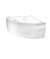 ECKBADEWANNE 134x134 EWAX Ablaufgarnitur + Füße GRATIS !
