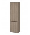 Badezimmer Hochhängeschrank CREAZ 140x40x25 Hochschrank mit 2-Türen, Weiß