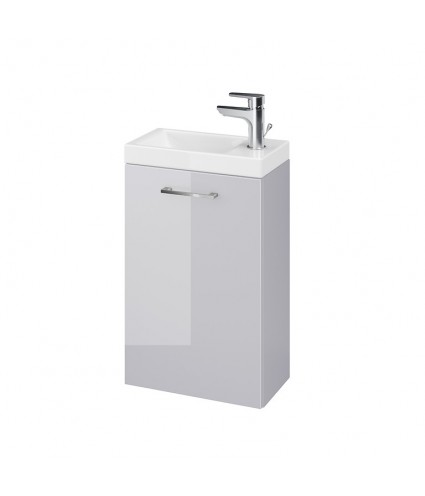 Badmöbel Set LARAZ COMO 40 Waschbecken-Unterschrank mit Waschbecken, Grau