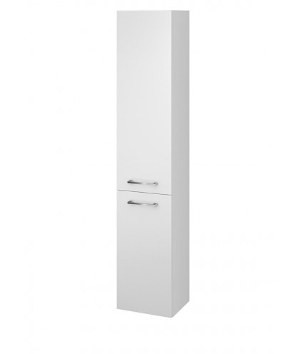 Badezimmer Hochhängeschrank LARAZ 150x30x25 Hochschrank mit 2-Türen, Weiß