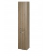 Badezimmer Hochhängeschrank LARAZ 150x30x25 Hochschrank mit 2-Türen, Nussbaum